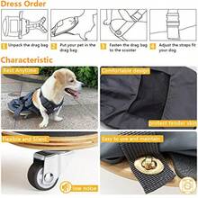Silla de ruedas para patas traseras de perro paralizado protege el pecho y las extremidades XS - Gris - Ver 7