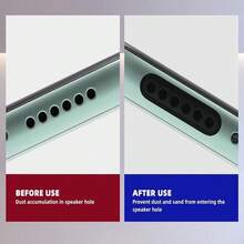 Apple Phone Dust Plug Silicone Dust Plug, Type C Phone Dust Plug Silicone Dust Plug Set - Black - View 5