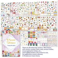 18 miếng dán kế hoạch phong cách cổ điển - Miếng dán kế hoạch theo mùa, tháng, tuần và ngày theo phong cách cổ điển, miếng dán kế hoạch thẩm mỹ độc đáo, miếng dán kế hoạch hàng tháng thiết yếu cho các ngày lễ và lịch trình, ghi chú và nhật ký, ghi chép cuộc sống, lập kế hoạch hàng ngày, quản lý thời gian. - Nhiều màu - Xem 1