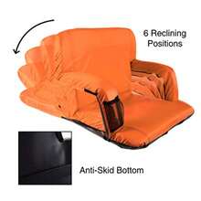 CYPNWakeman Outdoor - Silla de Estadio Ancha para Silla de Estadio Respaldo Acolchado reposabrazosFashion - Azul - Ver 5