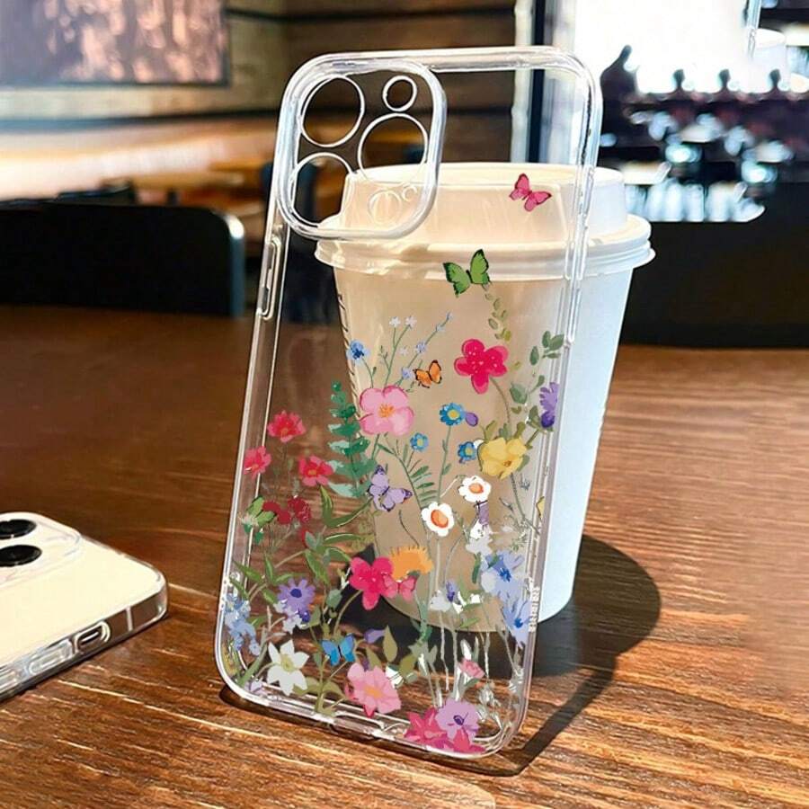 Stylish & Transparent TPU Phone Case, Compatible With Apple, /Redmi, Nothing, INFINIX Models, Great Gift For Couples, Girlfriends, Daughters, Teens - Clear - View 1