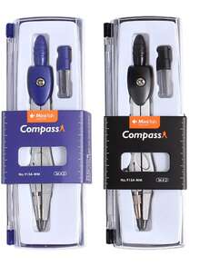 1 pieza Juego de brújula, herramientas de dibujo y geometría multifunción de metal profesionales para estudiantes, al por mayor