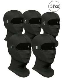 1个/2个/3个装男女通用拉法帽滑雪面罩，用途广泛，轻便透气，适合骑行、徒步、远足等户外活动。