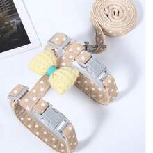 1 Set Harness Leash With Bow-Tie Shaped For Anti-Escape Cats, Pet Outdoor Walking Leash Set - Multicolor - View 3