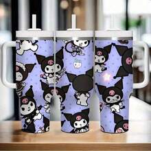 SANRIO 1 Cốc du lịch bằng thép không gỉ 40 oz kèm nắp và ống hút - Chống rò rỉ, vừa vặn với giá đỡ cốc trên xe hơi, giữ đồ uống nóng hoặc lạnh trong mùa hè, thiết kế hoạt hình dễ thương với các ngôi sao và nhân vật - Món quà hoàn hảo cho sinh nhật và ngày Valentine. - Nhiều màu - Xem 13