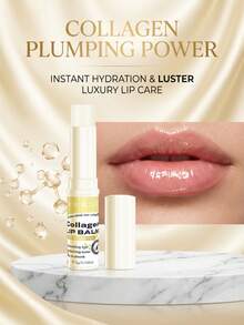 IOOKISS Collagen Lip Balm - Deep Moisturizing, Fades Lip Lines, Nourishing Lip Care Primer. One Application Provides A Soothing, Penetrating Moisture Lock To Relieve Dryness And Peeling, Softens Lip Lines, And Leaves Lips Fuller And More Supple. The Easily Absorbent Formula Is Non-Sticky And Non-Greasy, Suitable For Daily Lip Care Or As A Makeup Primer. - Collagen Lip Balm - View 3