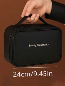1个旅行化妆包,便携式洗漱包,化妆品收纳包,化妆刷收纳盒,多功能储物包,化妆包,香水收纳盒,化妆包,夏季旅行必备,整理收纳,沙滩包,手提包,适用于口红、化妆刷、化妆笔、眼影、镜子、眼线笔、唇彩、护肤品、牙刷、牙刷杯、香皂、洗发水、梳子、手表、手机、项链、珠宝、数码产品等收纳 - 彩色 - 查看 6