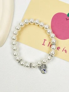 1 pieza Collar de mascota con colgante de mariposa multicolor, collar con colgante de perro/gato con rhinestones, accesorios de collar europeos y americanos, collar de gato con perlas - Multicolor - Ver 12