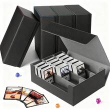 1800pcs High Capacity Card Box For Tabletop Games, Trading Card Games, Collectible Card Games - Multicolor - View 1