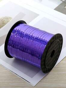 1 cuộn ruy băng xoắn màu bạc dài 500 yard, óng ánh, gợn sóng, thích hợp cho đồ thủ công, gói quà, dây bóng bay, phụ kiện tóc, trang trí hoa, quà Giáng sinh, năm mới, quà sinh nhật. - Nhiều màu - Xem 17