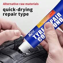 Pegamento suave para reparación de neumáticos, relleno anti-arañazos, tira de sellado universal/adhesivo para reparación de suela de zapato, con fuerte adhesión resistente a altas y bajas temperaturas, Piezas de automóvil > Herramientas de mantenimiento > Kit de reparación de neumáticos y ruedas - 20 gramos - Ver 2