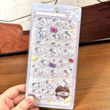 1pc 3D Cartoon Cat Sticker, Reusable Waterproof Sticker, DIY Craft Sticker, Suitable For Notebook, Water Bottle, Car, Gift Box, Party Decoration, Plastic, School Supplies, Back To School