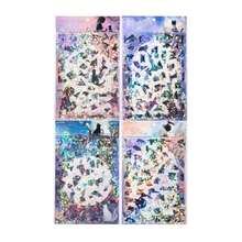 Icy PET Puzzle Stickers - Retro Black Cat In Flowing Shadow Series, DIY Scene Material Flat Sticker, Gift, Holiday Gift, Birthday Gift, Perfect Gift - Multicolor - View 6