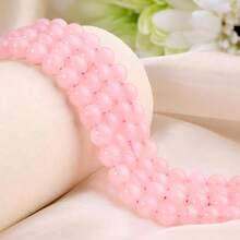 6mm/8mm/10mm Rose Quartz Beads Round Loose Beads Natural Rose Quartz Polished Round Smooth Gemstone Beads For Jewelry Making DIY Bracelet - Multicolor - View 3