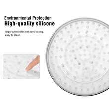 CYPNAlcachofa de ducha con cambio de color 8 pulgadas de baño luz LED para lluvia en la parte superior de la ducha Moderno TEMPERATURE CHAGINGFashion - como en la foto - Ver 4