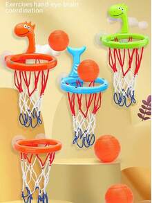 Baby Bath Tub Basketball Hoop, Suction Cup Bathroom Basketball Rack, Indoor Mini Basketball Hoop Toy For Infant Toddler Bath Time/3 Balls, Best Christmas Gift For Kids