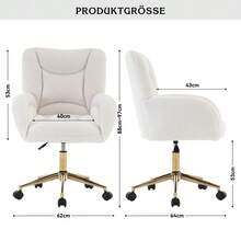Home Office Chairs - White - View 9