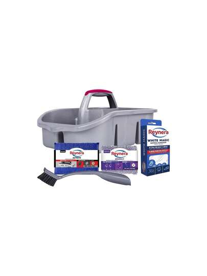 Kit Multiusos de Limpieza – Fibras, Esponjas y Cepillos con Tool Caddy Organizador para Cocina, Baño y Hogar Impecable, Solución Práctica y Completa,40076144