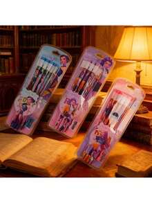 Bộ 12 bút chì hoạt hình KPOP chủ đề săn phù thủy, bộ bút chì viết hoạt hình sáng tạo dành cho trẻ em, quà tặng năm mới, văn phòng phẩm học sinh. - Nhiều màu - Xem 6
