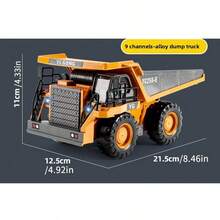 1:20 Escala Excavadora de Control Remoto de Aleación - Bulldozer RC de 11 Canales 2.4GHz con Luces Realistas, Sonidos, Cubo Móvil y Piezas de Metal - Juguete de Vehículo de Ingeniería Eléctrica, Adecuado para Niños de 6+ Años - Gran Regalo de Cumpleaños - Multicolor - Ver 6