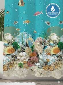 VENECIA Shower Curtains - Yellow - View 5