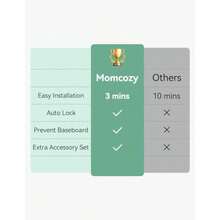 CYPNMomcozy - Puerta de  retráctil para bebé y mascotas 33 pulgadas de alto se extiende a 55 pulgadas de ancho puerta de  para perros de malla para escaleras interiores exterioresFashion - blanco - Ver 3