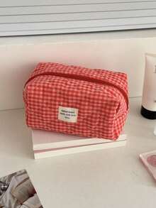 大容量家居收纳整理套装，包含拉链便携旅行洗漱包、经典红色格子化妆包、柔软绗缝手提包、时尚撞色化妆包、迷你方形卫生巾收纳袋、多功能家居收纳包、女士化妆包、旅行化妆包，是情人节、圣诞节、感恩节、伴娘婚礼的理想礼物。 - 紅色 - 查看 23