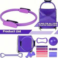 13pcs/5pcs/2pcs Set - Pilates And Yoga Equipment Set, Home Workout, Women Yoga Kit, Home Fitness Gear, Full Sports & Fitness Set - Multicolor - View 8