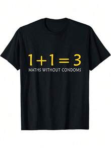 Matemáticas sin protección - Camiseta divertida y linda BBDJ - Negro - Ver 6