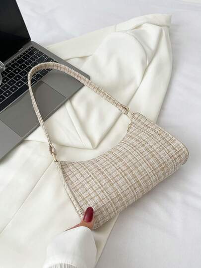 Bolso de hombro minimalista y lindo de lujo para mujer, adecuado para el uso diario, viajes, compras y salidas casuales