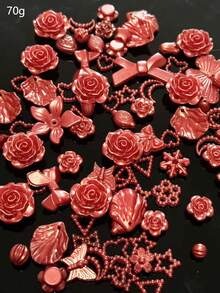 树脂混合玫瑰蝴蝶爱心月亮造型，DIY奶油凝胶手机壳材料包配件树脂配件批发，本产品可用于各种DIY手工场景，例如手机壳、发夹、相框等。也可用于DIY手工设计装饰配件，例如头饰、服装、晚礼服、鞋帽、婚礼、圣诞节、手工艺品等。 - 彩色 - 查看 17