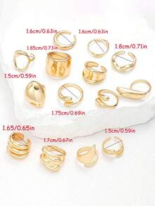 Bộ nhẫn đôi cao cấp phong cách cổ điển lấy cảm hứng từ đồng xu cổ, gồm 28 chiếc, đính ngọc trai giả, đá quý giả, đá mắt mèo sáng bóng, đá mắt hổ, họa tiết hình học, đường kẻ, hoa dập nổi, nơ mặt trời, trái tim, đường cong xếp ly, dày dặn, có thể điều chỉnh kích thước. Nhẫn cá nhân hóa theo phong cách tối giản, bohemian, dành cho cả nam và nữ, lý tưởng cho kỳ nghỉ, tiệc tùng, ngày lễ, ngày Valentine, hẹn hò, đeo hàng ngày, quà tặng cho bạn bè, gia đình, bạn học (Giao hàng ngẫu nhiên). - Nhiều màu - Xem 11