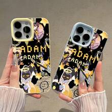 Hazbin Hotel: Adam, estrellas, música y un personaje épico. Esta elegante funda es compatible con iPhone 17, 16, 15, 14 Pro Max, 13, 12, 11, XR y XS Plus. Fabricada en TPU flexible, resistente a golpes y arañazos, ofrece una excelente protección contra caídas y un agarre cómodo. Es un regalo ideal para familiares, amigos y seres queridos, y una opción perfecta para festivales. - Amarillo - Ver 4