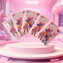 时尚韩流文化主题文具套装，包含活力四射的设计、高品质书写工具、装饰贴纸和便携式笔记本——是写日记、学习、送礼和表达对音乐的热爱的理想之选。 - 彩色 - 查看 6