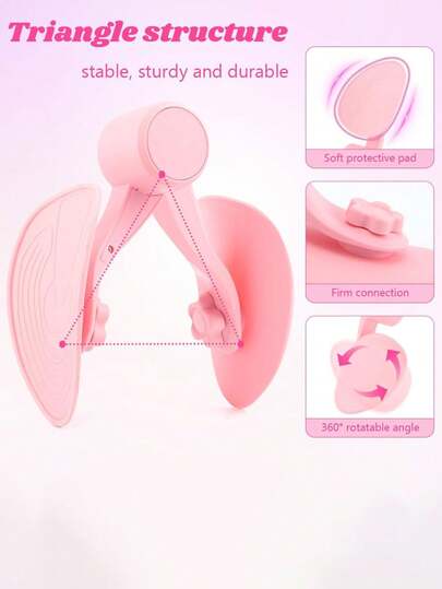 1件装女性盆底肌训练修复器，盆底肌训练器，家用瘦腿工具，产后恢复，凯格尔盆底肌内收，髋部夹，大腿内侧健康修复健身配件，TPE瑜伽腿部锻炼器材，凯格尔盆底肌训练器，适用于产后恢复、塑形、腿部和臀部训练