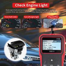 Máy quét chẩn đoán 10 giây [V100] - Đầu đọc mã lỗi tương thích OBD2/EOBD cho 99% xe, phù hợp cho cả người tự sửa chữa và thợ máy chuyên nghiệp. - Một cỡ - Xem 7