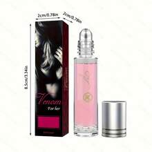 0.34 Fl Oz. Powdered Fresh Fragrance Body Oil | Unisex, Cologne Roll-On, Sweet Floral Essential Oil, Roll-On Design, Suitable For Day And Night Use, Portable, Long-Lasting Scent, Enhances Endurance And Increases  - Ideal Valentine's Day And Birthday Gift - 甜美風 - 查看 2