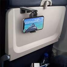 Foldable Adjustable Airplane Phone Holder Stand - Portable Travel Desk For Flight, Train, And Car Seats - Rotatable, Selfie-Capable, And Universal Compatibility Compatible With IPhone, Android Phone, Gift For Birthday, Family, Friends Gifts Birthday Phone Stand Phone Accessories Strong Load-Bearing - Multicolor - View 10