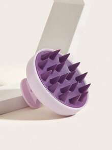 1pc Wheat Straw Hair Scalp Massage Brush, Silicone Hair Brush, Scalp Exfoliating Scrub, Dandruff Removal Tool, Unisex, Bathroom Decor, Autumn, Back To School - Multicolor - View 15