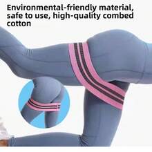 Bộ dây kháng lực Yoga dùng để kéo giãn cơ, tập squat, nâng mông, tập thể dục tại nhà gồm 3 dây, kèm túi đựng. - Nhiều màu - Xem 3