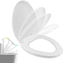 CYPNAsiento para inodoro Asiento del inodoro de cierre lento Asiento de inodoro universal blancoFashion - 219747203 - Ver 2