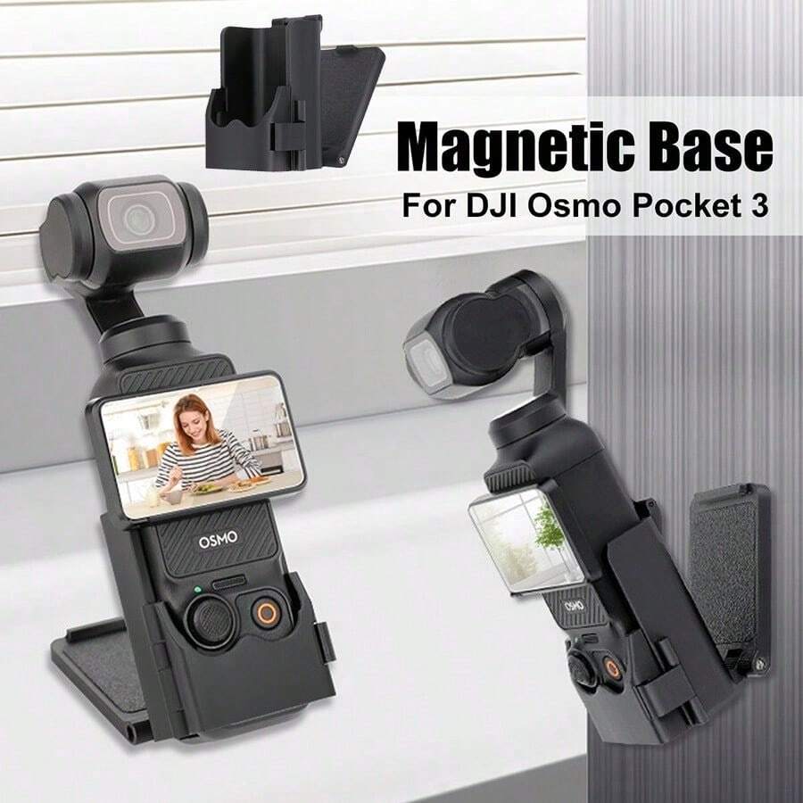 Magnetiskt kamerastativ, lämplig för Osmo Pocket 3, väggmonterad magnetisk bas - Multifärgad - Visa 1