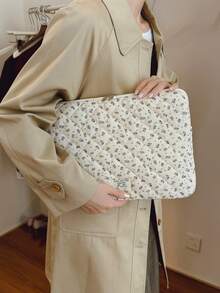 1pc Corduroy Laptop Sleeve Bag, Fits 11"/13"/15" Laptops, Printed Casual Unisex Protective Case, Compact & Portable, Can Be Used As Document Bag, Laptop Liner, Laptop Tote, Suitable For 11", 13", 15" , HP, ASUS And Other Brands, Suitable For Women, Teenagers, Men, College Students. Also Fits 9-15" Tablets, Compatible With IPad Air, 4, 5, Pro, 11, Mini, 5, 6, Shock-Absorbing Design. Laptop Case Laptop Cover Computer Bag Laptop Bag Water Resistant Travel Essentials - Multicolor - View 7