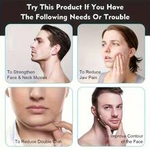1pc 7th Generation Face Muscle Exerciser, Jaw Trainer, Face Slimming Massager - Black - View 4