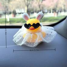 1Pc Cute Duck Shape Car Ornament Car Interior Decoration - A Beautiful Gift For People - Dễ thương - Xem 7