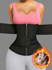 1pc Women's Waist Trainer, Waist Cincher, Sauna Belt, Sports Fitness Training Belt, Abdominal Belt, Waist Belt, Plastic Belt, Abdominal Trainer, Abdominal And Waist Shaping Corset, Abdominal And Waist Compression Shirt, Abdominal Belt, Abdominal Support Belt, Waist Shaper