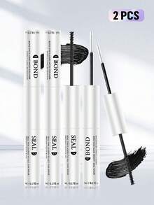 【72小时超强粘性】1/2/3支装低敏二合一睫毛胶水定型液 | 72小时超强粘性，不含乳胶，防水 | 适用于DIY簇状假睫毛、自制假睫毛化妆工具 | 混合黑色睫毛延长胶 - 白色 - 查看 16