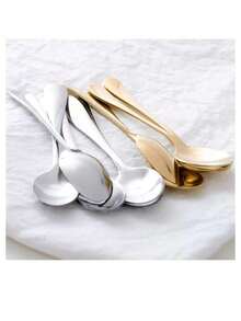 5件套不锈钢迷你量勺，优雅小巧，适用于调味、咖啡、甜点等，居家使用 - 銀色 - 查看 6