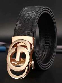 男士自动扣皮带，字母 B 扣设计，商务休闲风格，适合情人节、父亲节、母亲节、周五礼物等场合。 - 彩色 - 查看 1