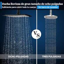 CYPNHAWOO Regadera para Baño Cabeza de Ducha de Lluvia Alta Presión 20cm Gran Cuadrada 201 de Acero Inoxidable Ducha de Rociar Regadera Fija para Baño Ahorro de Agua NergoFashion - 219790912 - Ver 6